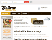 Tablet Screenshot of gallone-shop.de